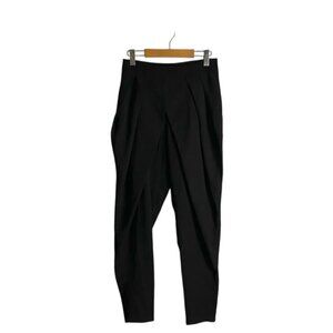 Anthropologie x Mustard Seed Women's Black High Waisted Draped Ankle Pant
